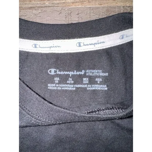 Champion Black Long Sleeve Shirt Women's XS - Picture 4 of 5